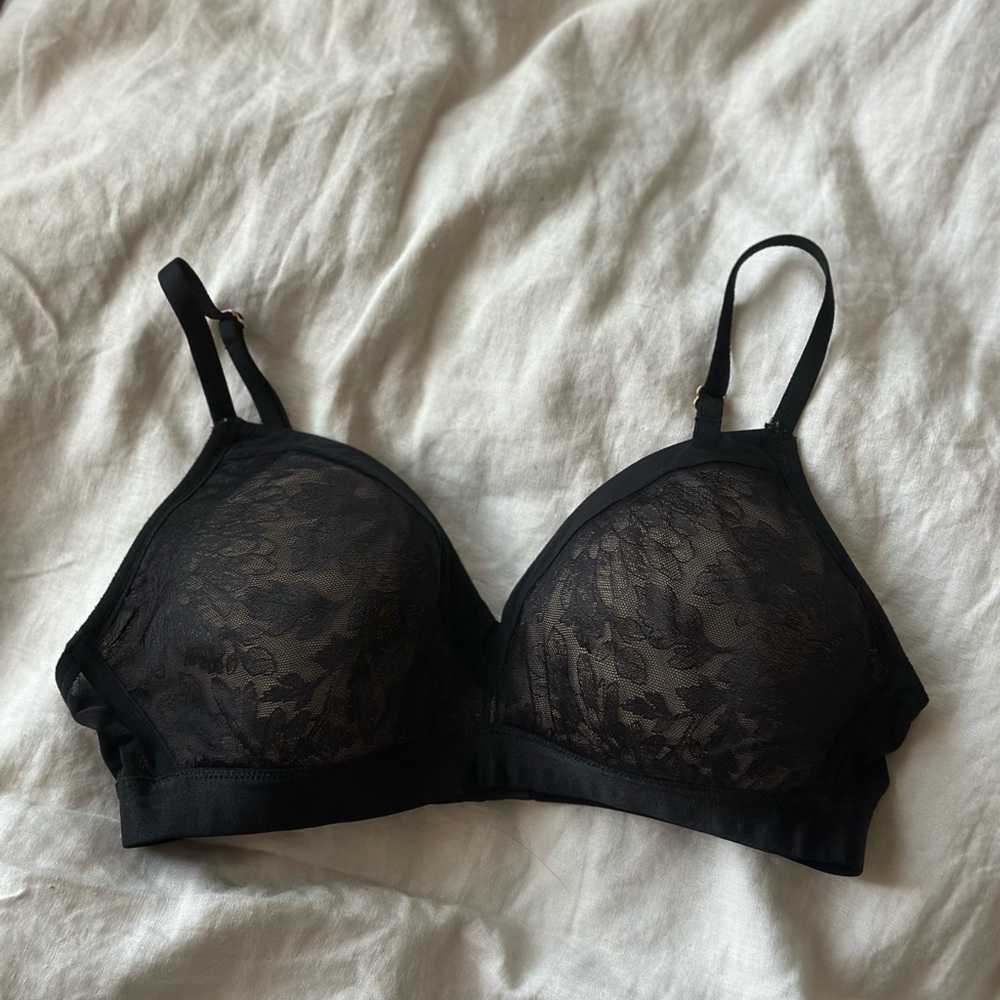 Soma Elegant Black Lace Bra